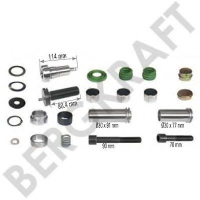 Ремкомплект, тормозной суппорт BERGKRAFT BK8500113