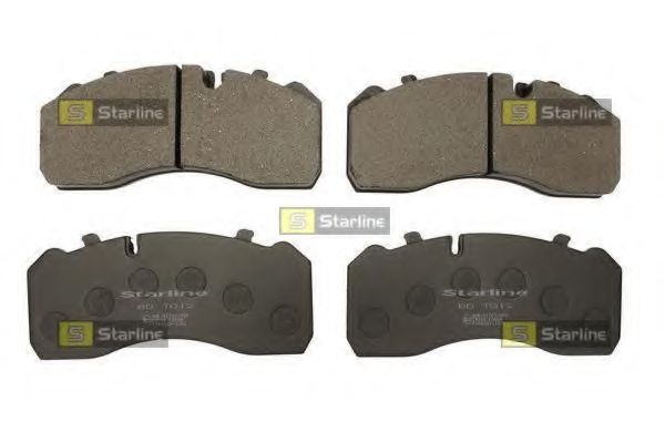 Комплект тормозных колодок, дисковый тормоз STARLINE BD T012