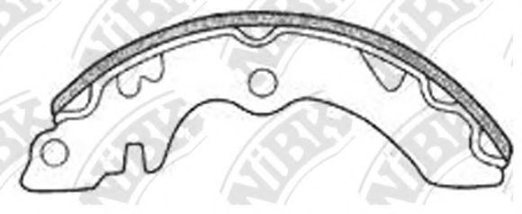 Комплект тормозных колодок, стояночная тормозная система MK Kashiyama K9902