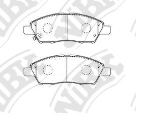 Комплект тормозных колодок, дисковый тормоз NiBK PN0397