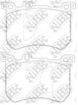 Комплект тормозных колодок, дисковый тормоз NiBK PN31015