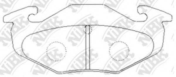 Комплект тормозных колодок, дисковый тормоз NiBK PN9339