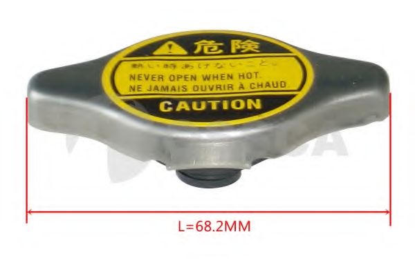 Крышка, резервуар охлаждающей жидкости OSSCA 00341