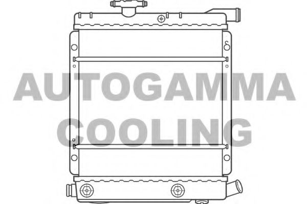 Радиатор, охлаждение двигателя AUTOGAMMA 100140