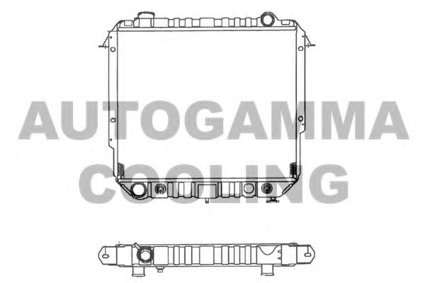 Радиатор, охлаждение двигателя AUTOGAMMA 100441