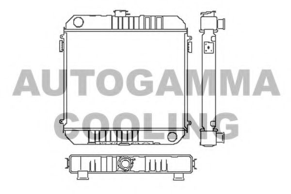 Радиатор, охлаждение двигателя AUTOGAMMA 100659
