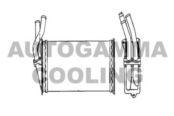 Теплообменник, отопление салона AUTOGAMMA 101654