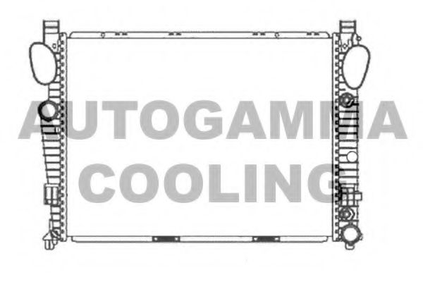 Радиатор, охлаждение двигателя AUTOGAMMA 102169