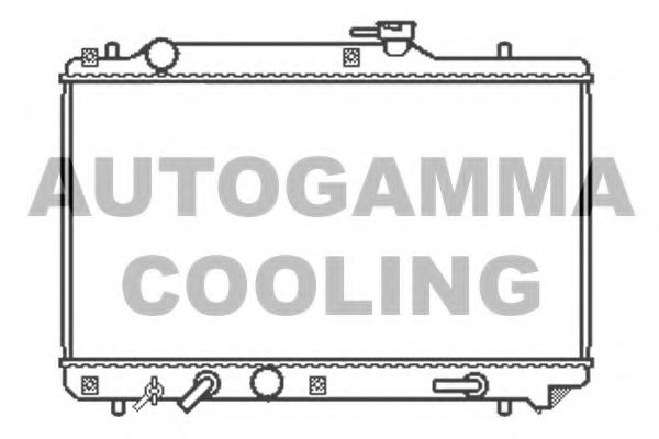 Радиатор, охлаждение двигателя AUTOGAMMA 102323