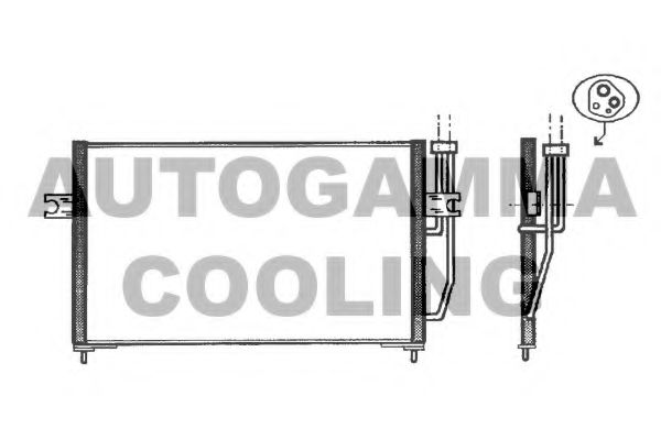 Конденсатор, кондиционер AUTOGAMMA 102566