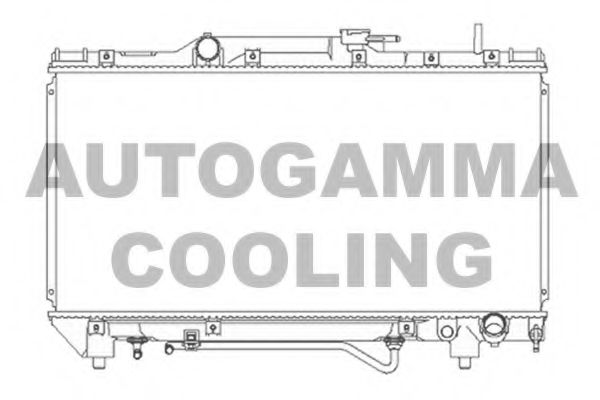 Радиатор, охлаждение двигателя AUTOGAMMA 103857