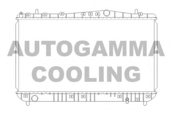 Радиатор, охлаждение двигателя AUTOGAMMA 103905