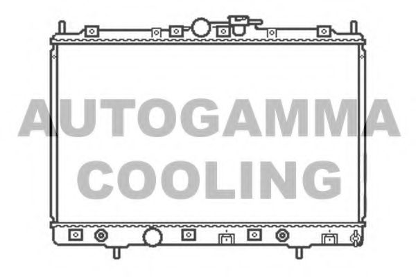 Радиатор, охлаждение двигателя AUTOGAMMA 104855