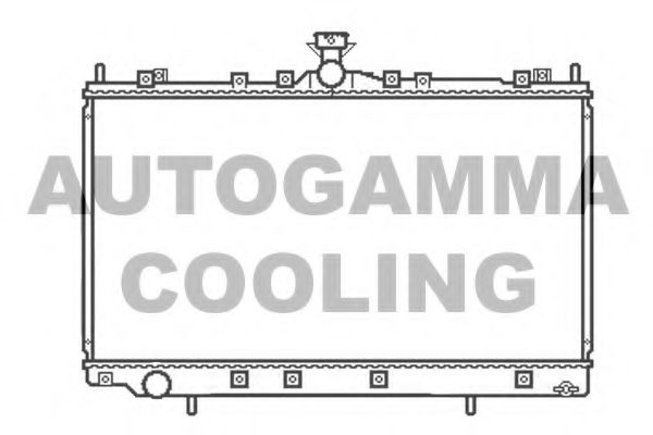 Радиатор, охлаждение двигателя AUTOGAMMA 105659