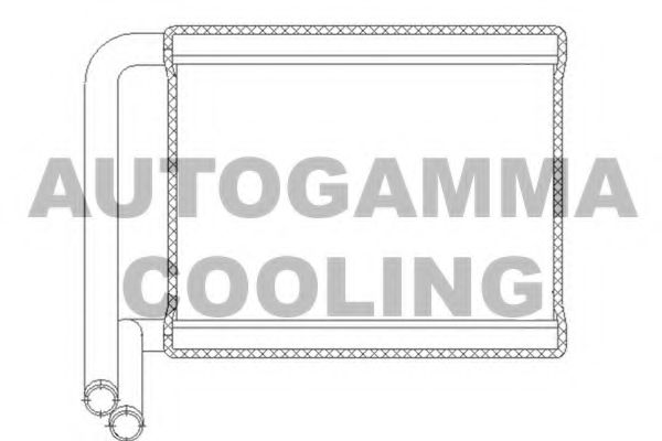 Теплообменник, отопление салона AUTOGAMMA 105819