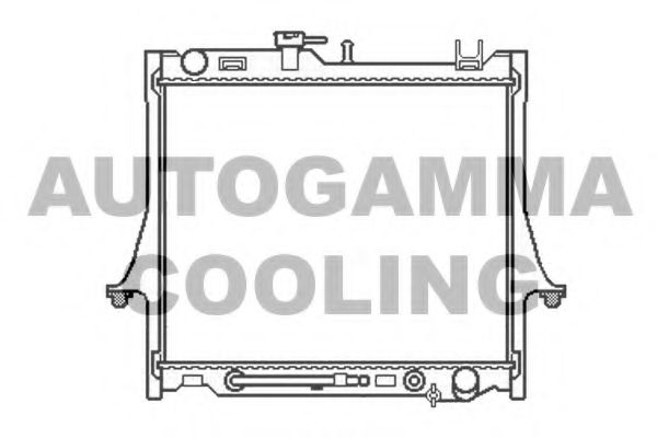 Радиатор, охлаждение двигателя AUTOGAMMA 107045