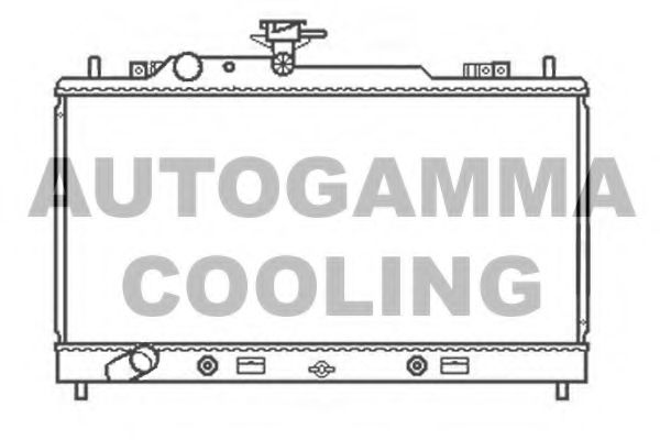 Радиатор, охлаждение двигателя AUTOGAMMA 107427