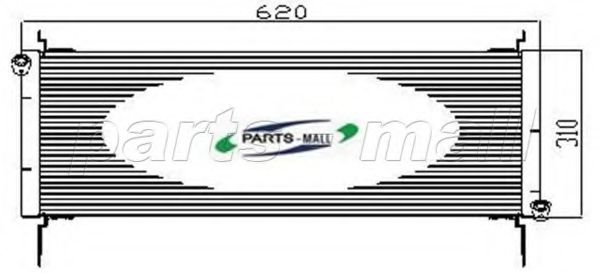 Конденсатор, кондиционер PARTS-MALL PXNCX-027G