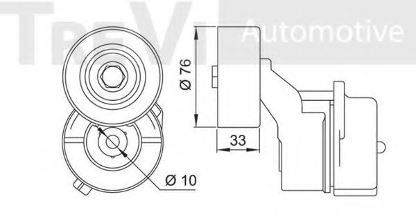 Натяжная планка, поликлиновой ремень FI. DI. FI16690