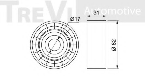 Паразитный / ведущий ролик, поликлиновой ремень TREVI AUTOMOTIVE T1991