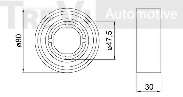 Комплект подшипника ступицы колеса VEMA 515907