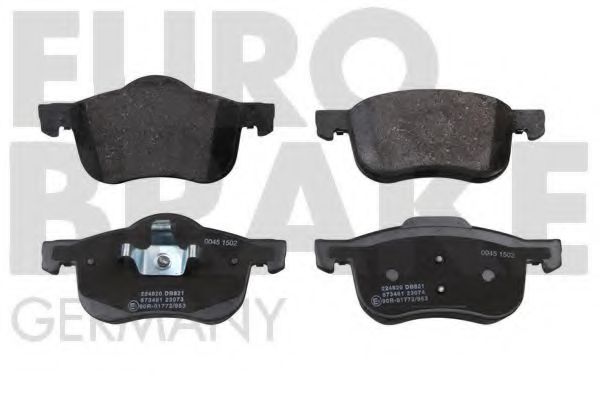 Комплект тормозных колодок, дисковый тормоз EUROBRAKE 5502224820