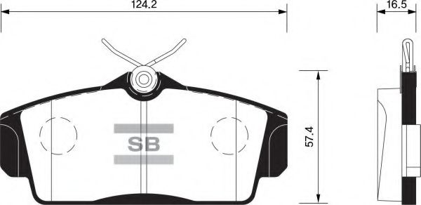 Комплект тормозных колодок, дисковый тормоз FI.BA FBP1482