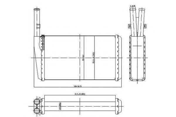 Теплообменник, отопление салона ORDONEZ 2066923