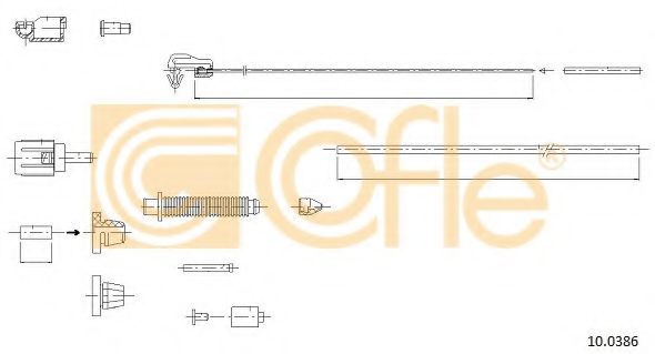 Тросик газа COFLE 100386