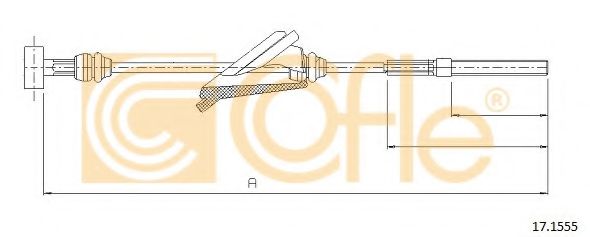 Трос, стояночная тормозная система COFLE 17.1555