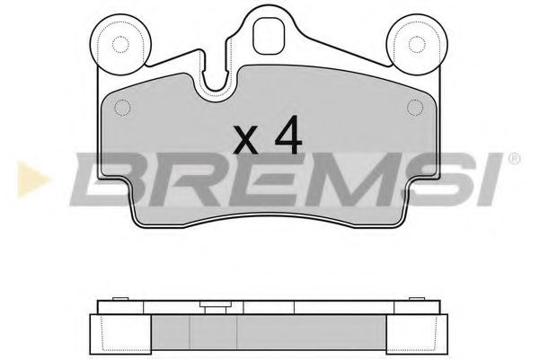 Комплект тормозных колодок, дисковый тормоз QH Benelux 7541