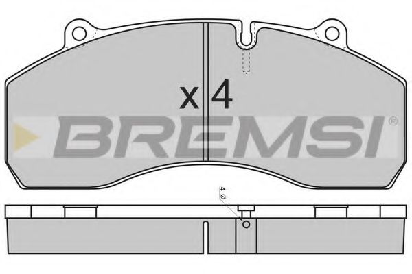Комплект тормозных колодок, дисковый тормоз BREMSI 29120