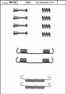 Комплектующие, стояночная тормозная система BSF 00732