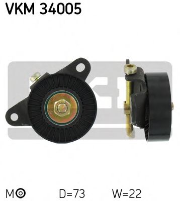 Натяжной ролик, поликлиновой  ремень SKF VKM 34005