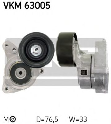 Натяжной ролик, поликлиновой  ремень SKF VKM 63005
