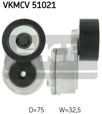 Натяжной ролик, поликлиновой  ремень SKF VKMCV 51021