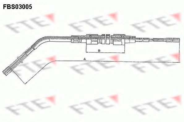 Трос, стояночная тормозная система FTE FBS03005