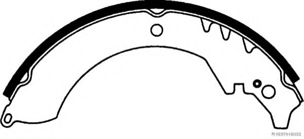 Комплект тормозных колодок HERTH+BUSS JAKOPARTS J3506007