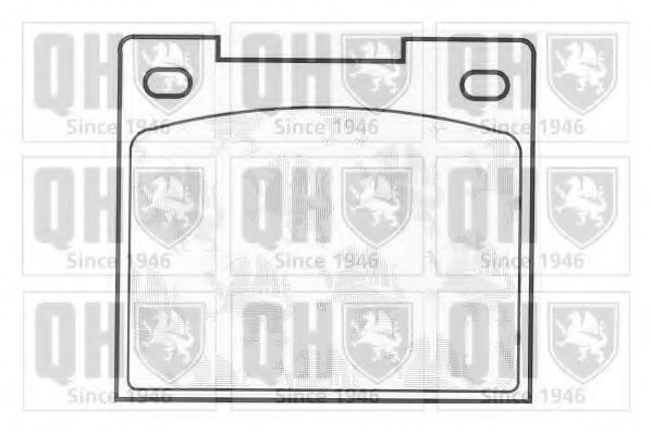 Комплект тормозных колодок, дисковый тормоз QUINTON HAZELL BP101