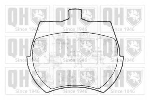 Комплект тормозных колодок, дисковый тормоз QUINTON HAZELL 20217