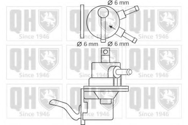 Топливный насос QUINTON HAZELL QFP144