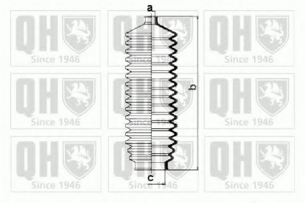 Комплект пылника, рулевое управление QUINTON HAZELL QG1036