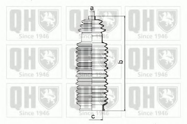 Комплект пылника, рулевое управление QUINTON HAZELL QG1369
