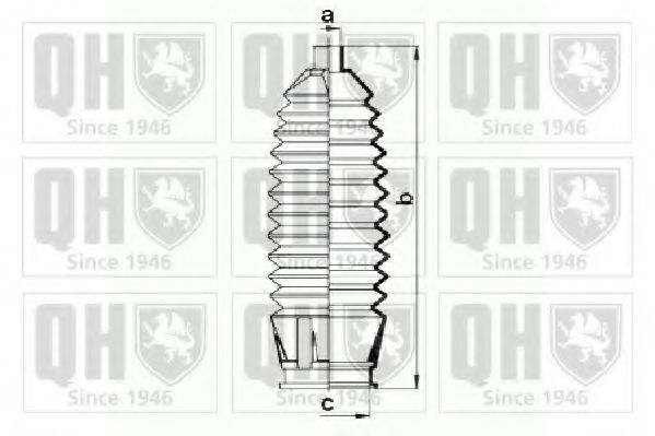 Комплект пылника, рулевое управление SPIDAN 83886