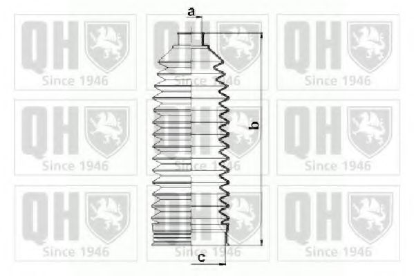 Комплект пылника, рулевое управление QUINTON HAZELL QG1489