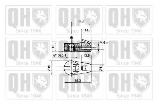 Газовая пружина, крышка багажник QUINTON HAZELL QTS840061