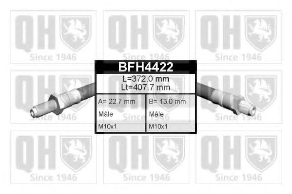 Тормозной шланг QUINTON HAZELL BFH4422