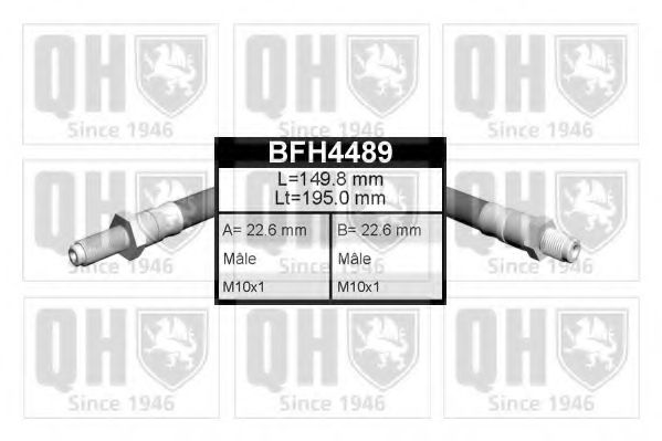 Тормозной шланг QUINTON HAZELL BFH4489