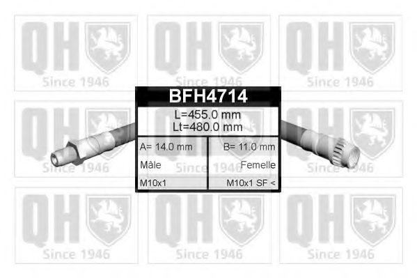 Тормозной шланг QUINTON HAZELL BFH4714