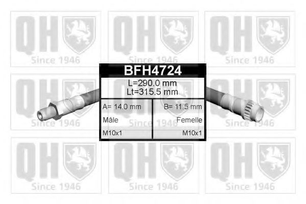Тормозной шланг QUINTON HAZELL BFH4724